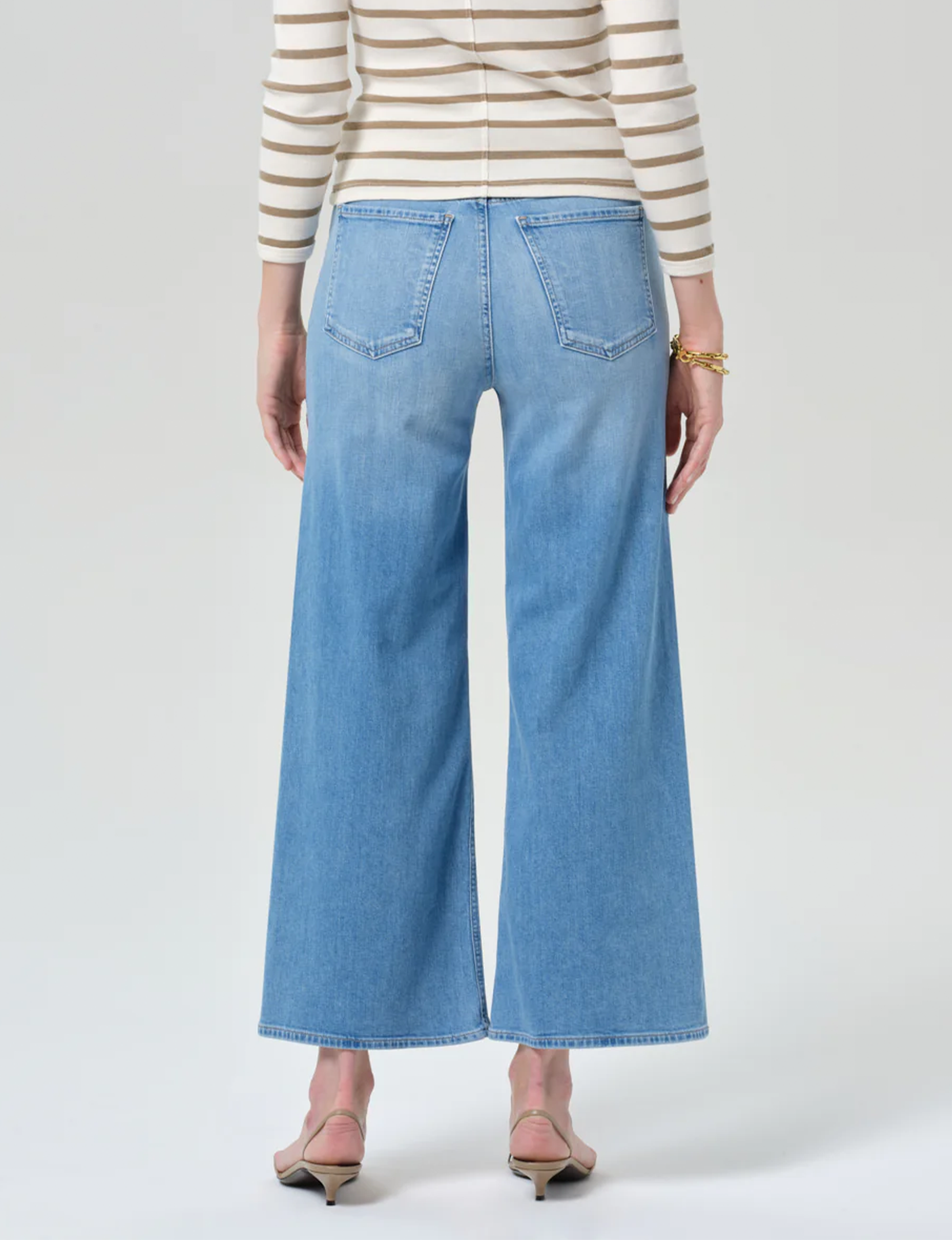 Lyra Cropped Wide Leg, Andante (Clean Hem)