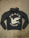 Peace Now Zip Fleece, Coal Pigment