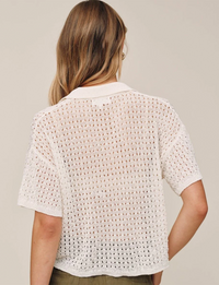 Dafne Cropped Pullover, Sand/Stone