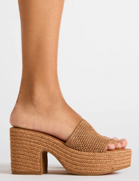 Trippy Platform Sandal, Cognac
