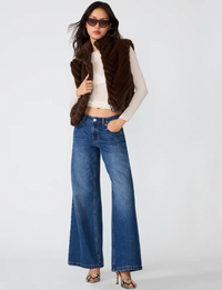 Luxie Vest, Dark Espresso