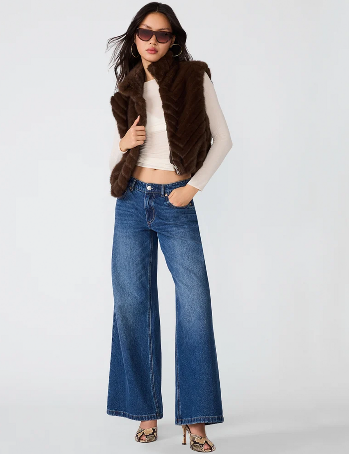 Luxie Vest, Dark Espresso