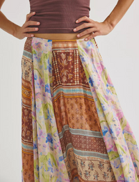 Santa Eulalia Printed Maxi Skirt, Multi/Combo