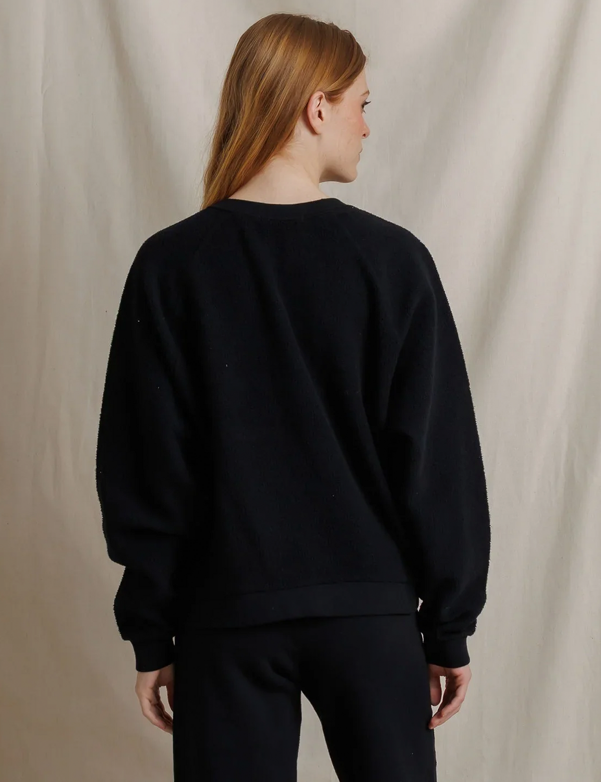 Oversized Ziggy Inside Out Sweatshirt, True Black