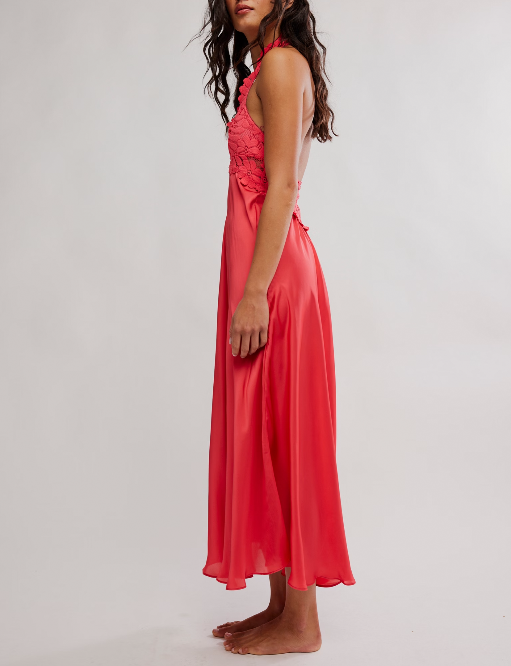 Petal Party Midi Dress, Tart Berry