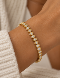 Destiny Tennis Bracelet, Gold