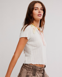 Sol Knit Tee, Clean Ivory