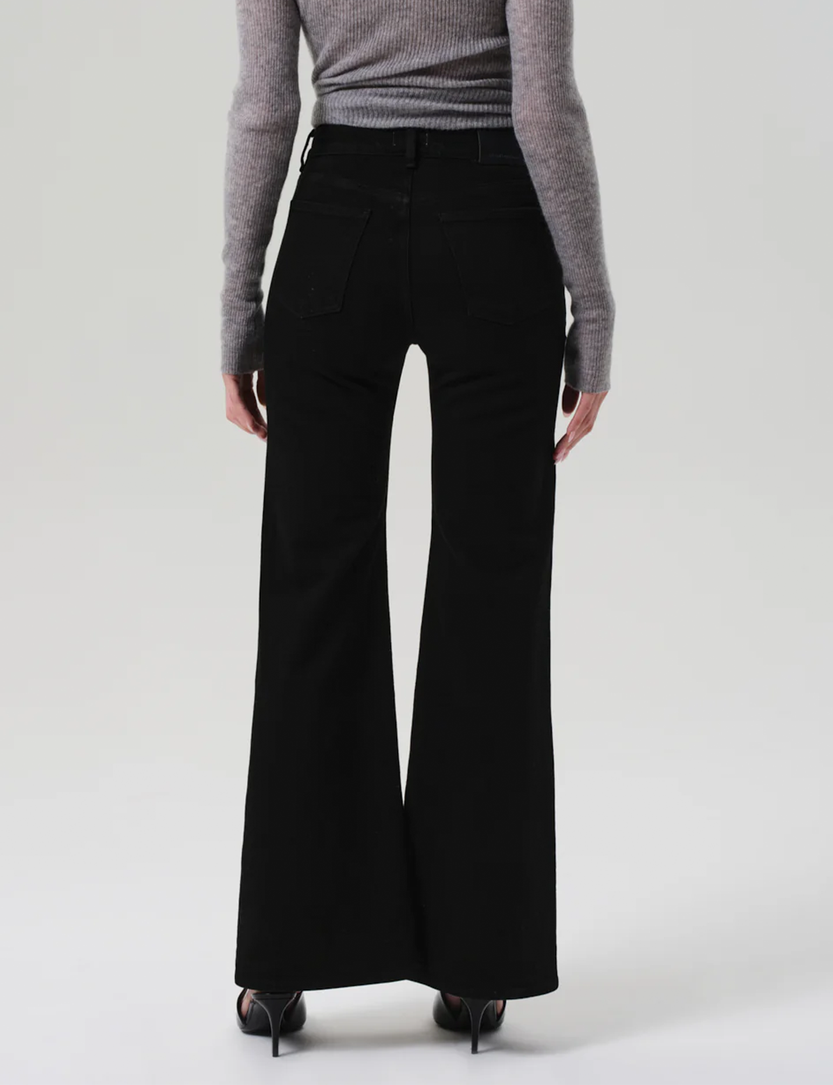 Horsebit Flare, Rich Black