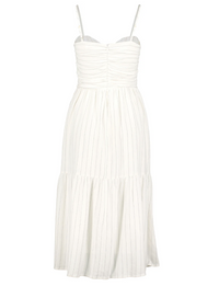 Riviera Corset Dress, White Stripe