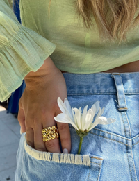 Arianna Band Ring, Gold