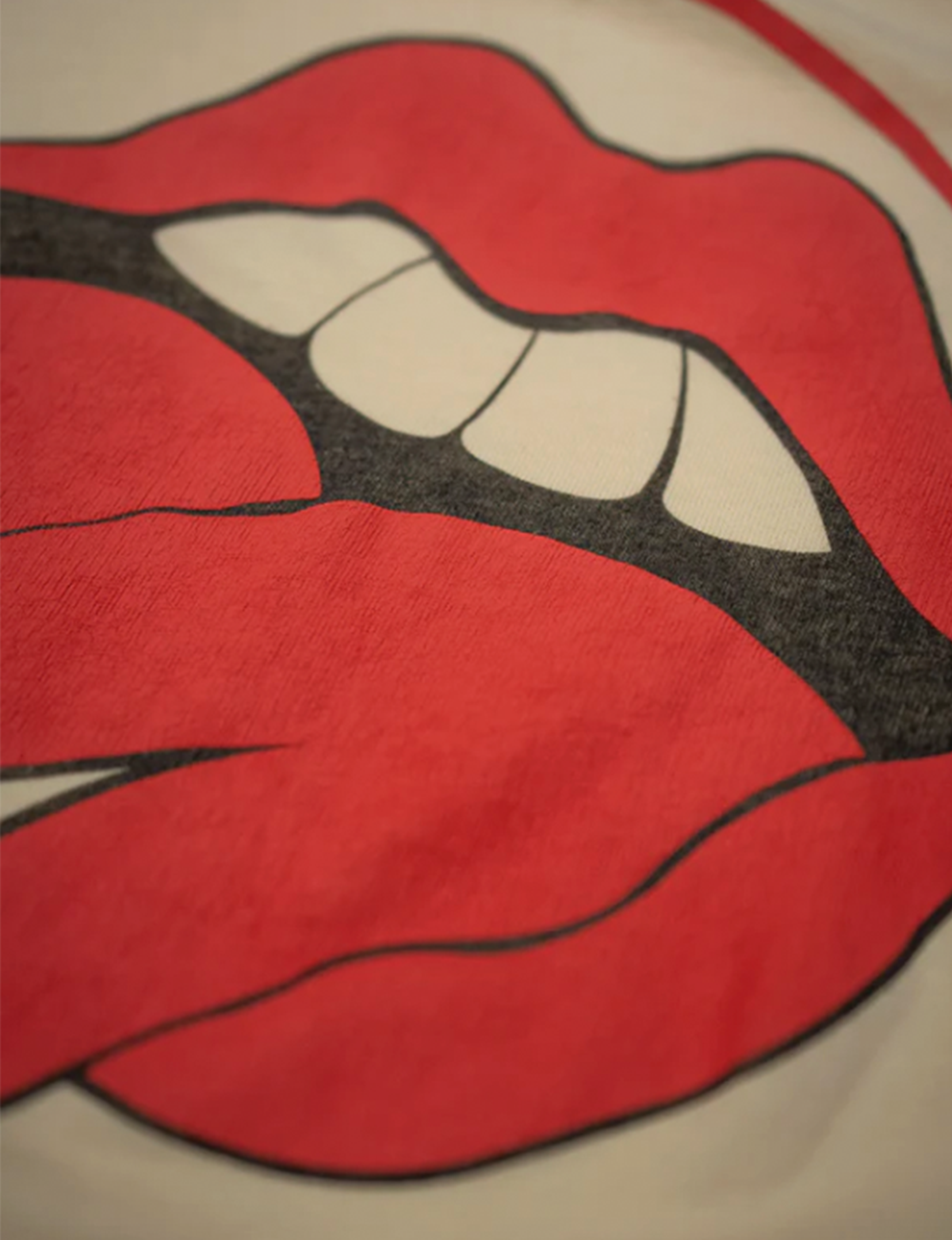 Rolling Stones Catch Your Dreams Crop Tee, Mellow Yellow