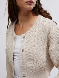 WTF Heritage Cardi, Crystal Grey