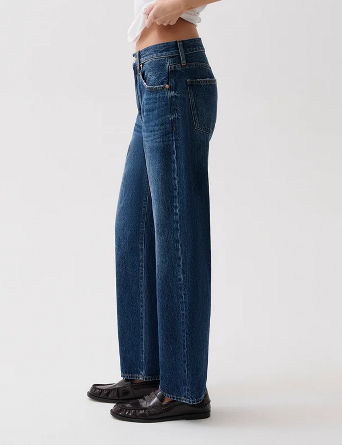 Lexi Mid Rise Bowed Jeans, Moonwave