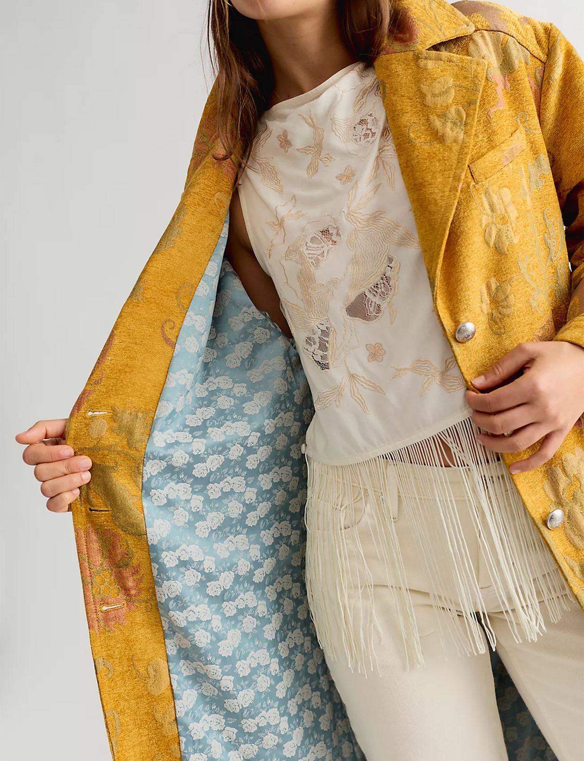 Laurel Canyon Coat, Yellow/Combo