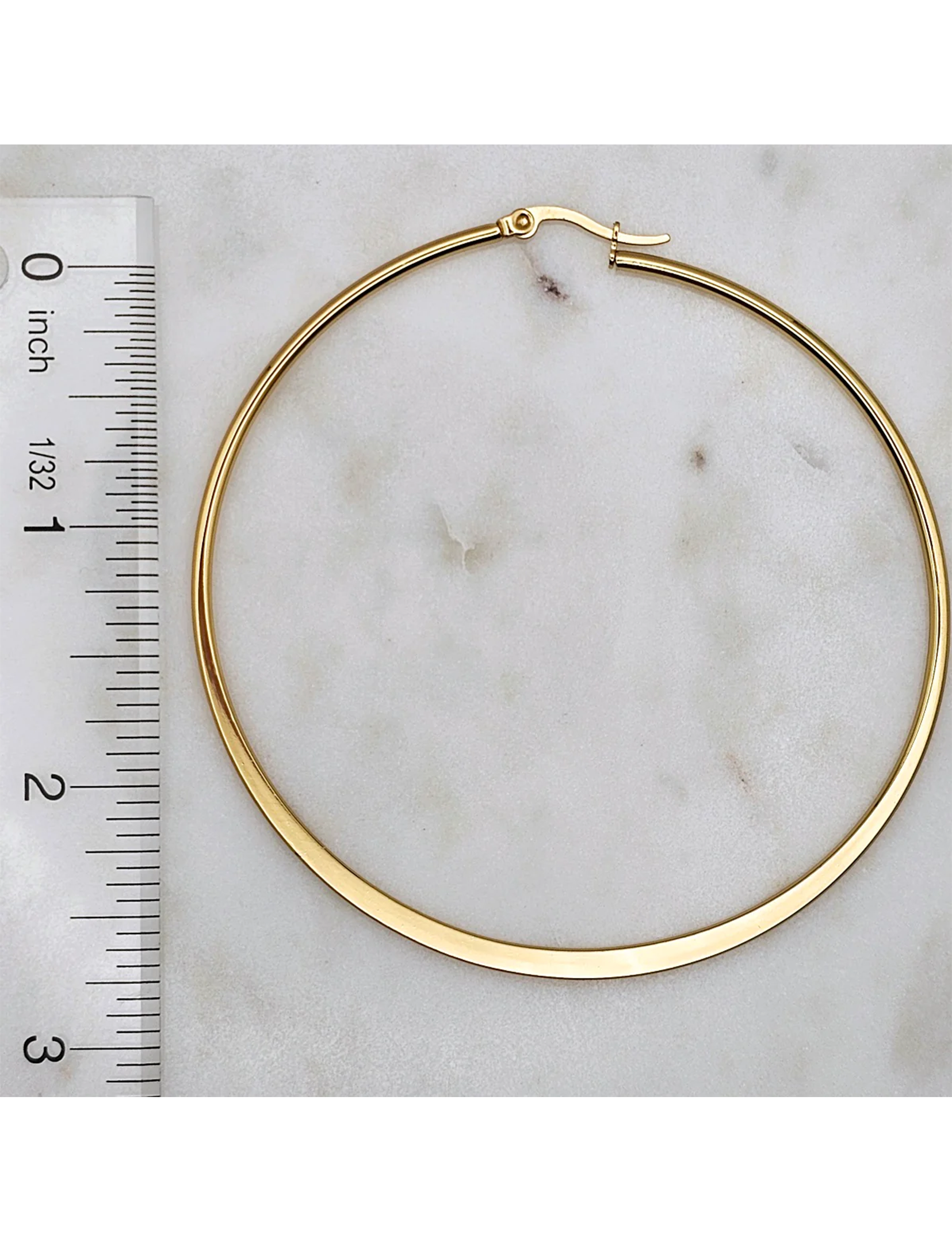 Classic Gold Hoops, XLarge