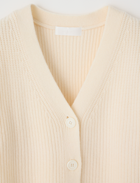 V Neck Cardigan, Ivory