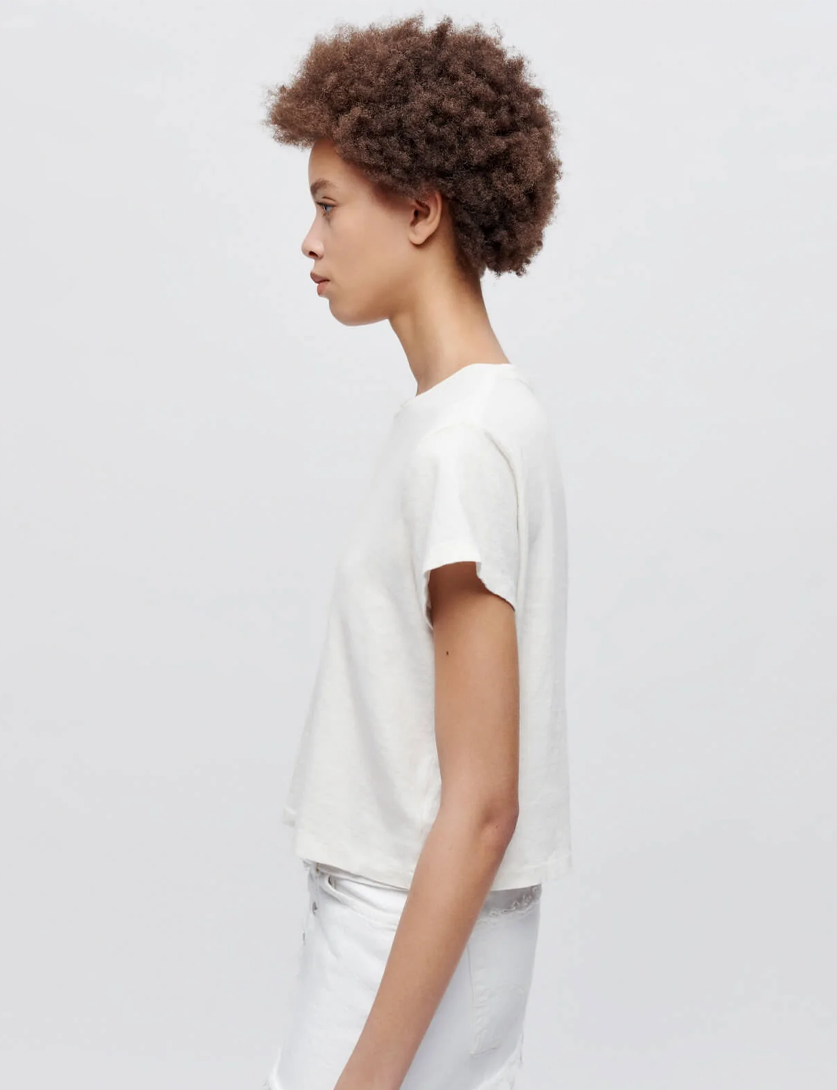 1950's Boxy Tee, Vintage White