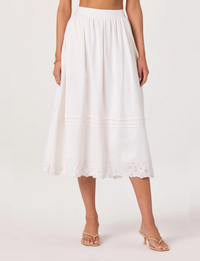 Shelly Skirt, White