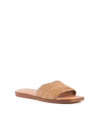 Palms Perfection Woven Slide, Tan