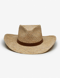 Gunther Woven Cowboy Hat, Seagrass