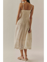 Daphne Midi Dress, Ivory