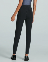 Do It All High-Rise Denim Legging, Washed Steel