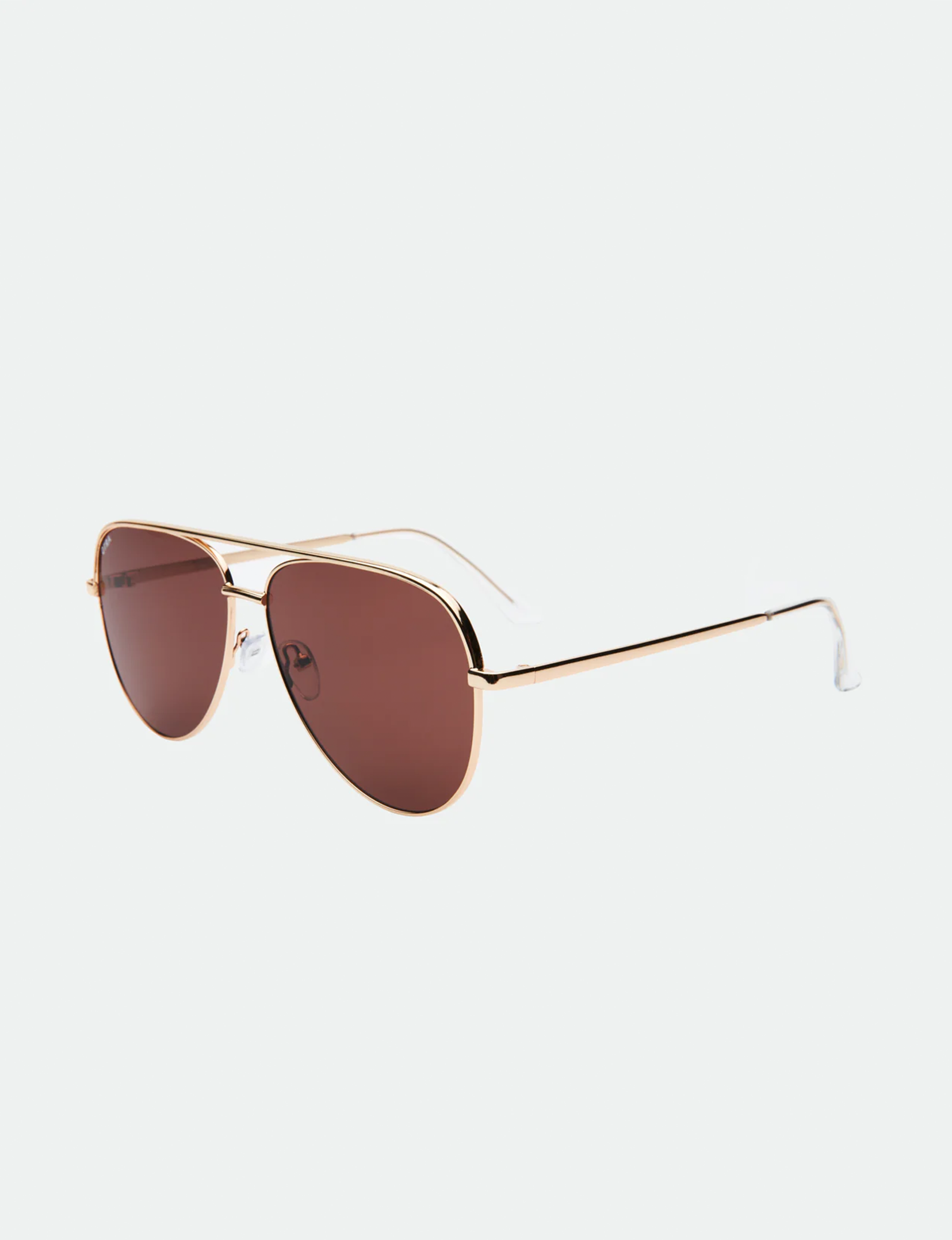 Era Sunglasses, Gold/Smokey Brown
