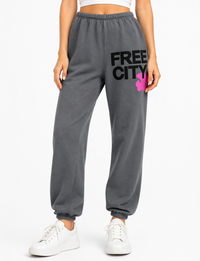 Unisex Flow Sweatpant, Grey Art