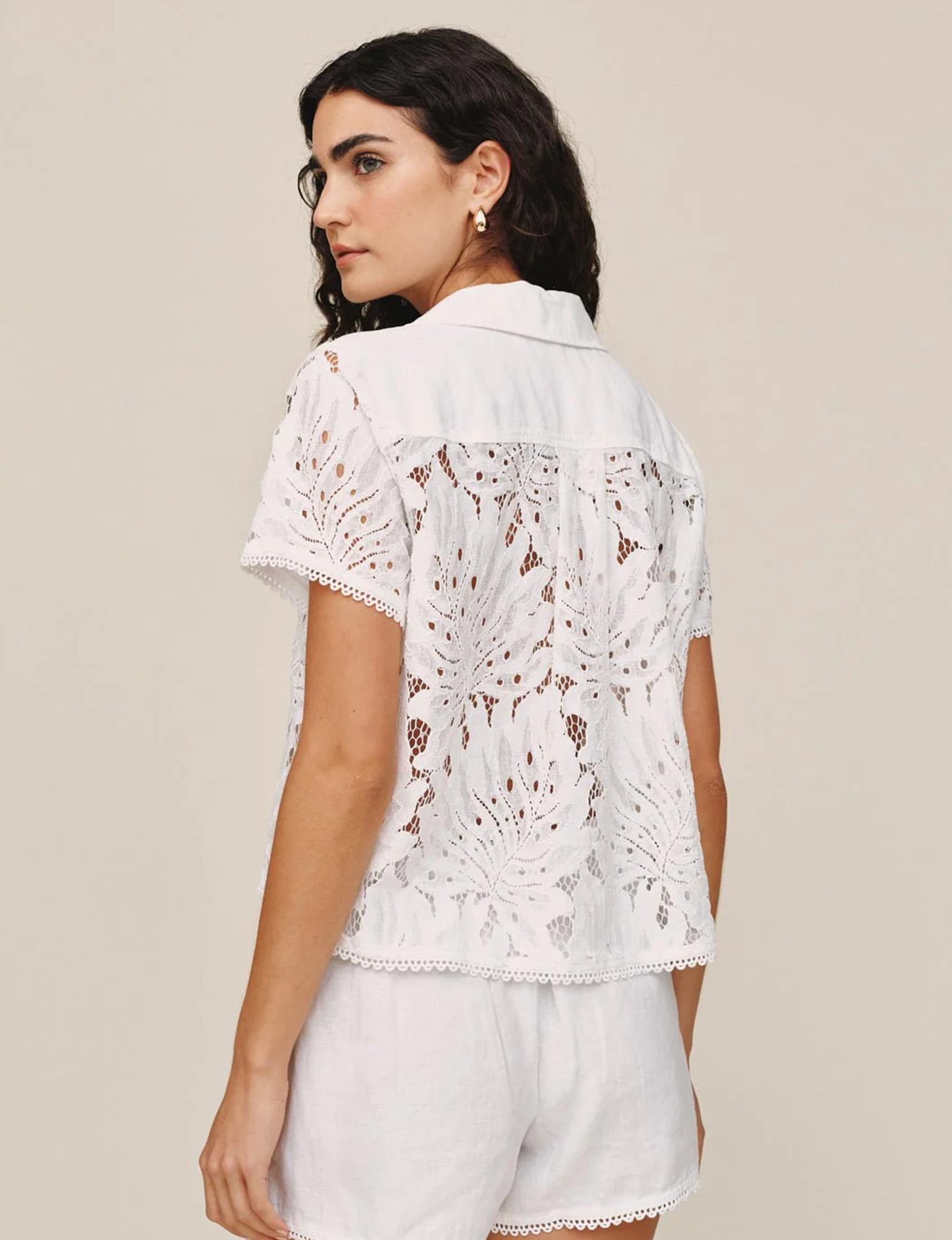Aylin Lace Top, White