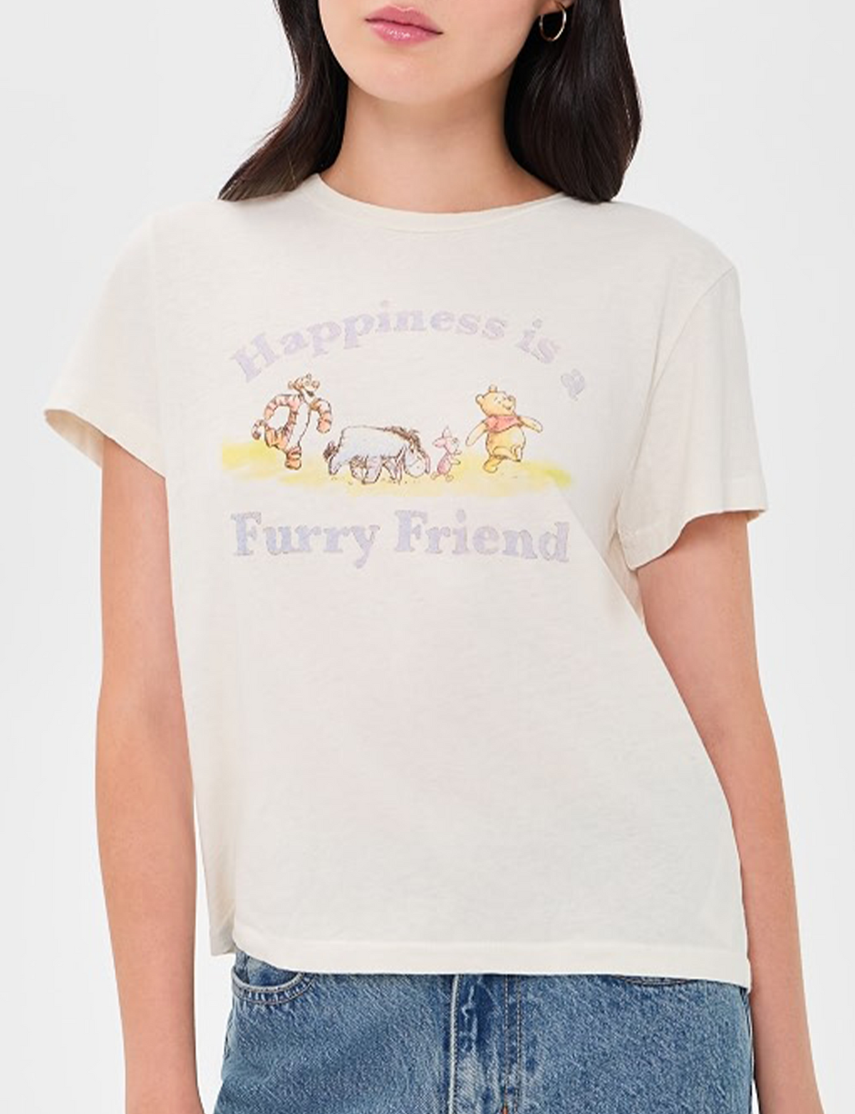 Pooh Friend Classic Tee, Vintage White