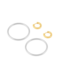 Kiana Hoop, Gold/Silver