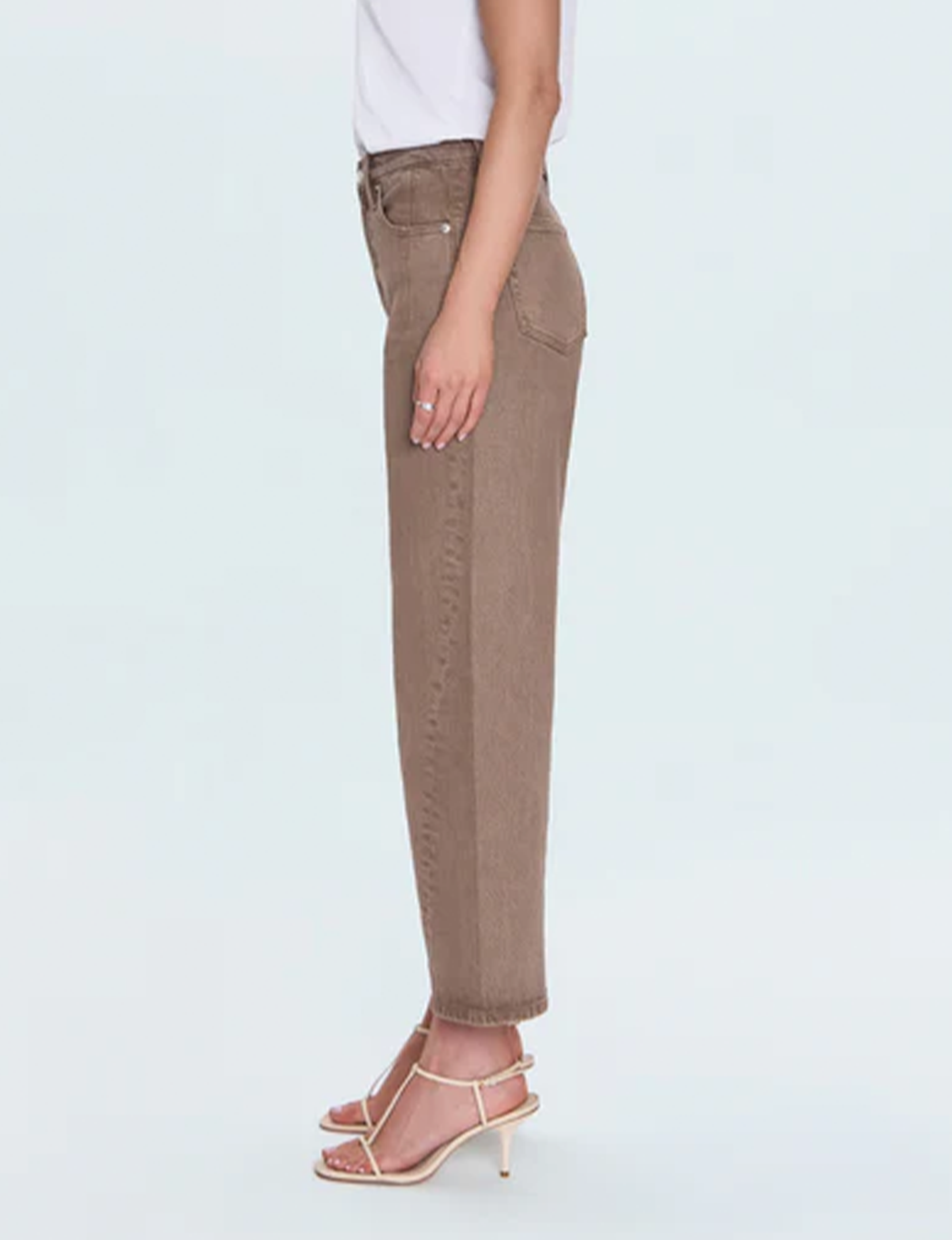Kyra Ankle High Rise Bowed Ankle, Tannin