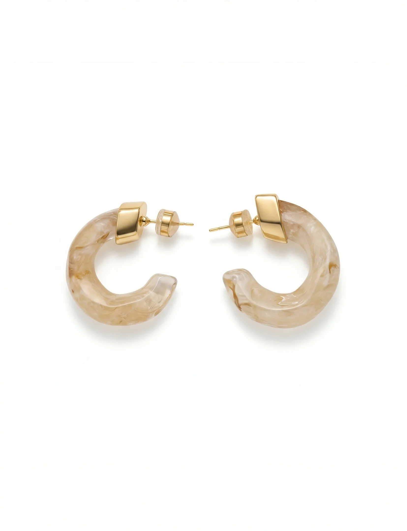 Kaia Hoops, Beige