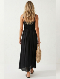 The Cord Maxi Dress, Black