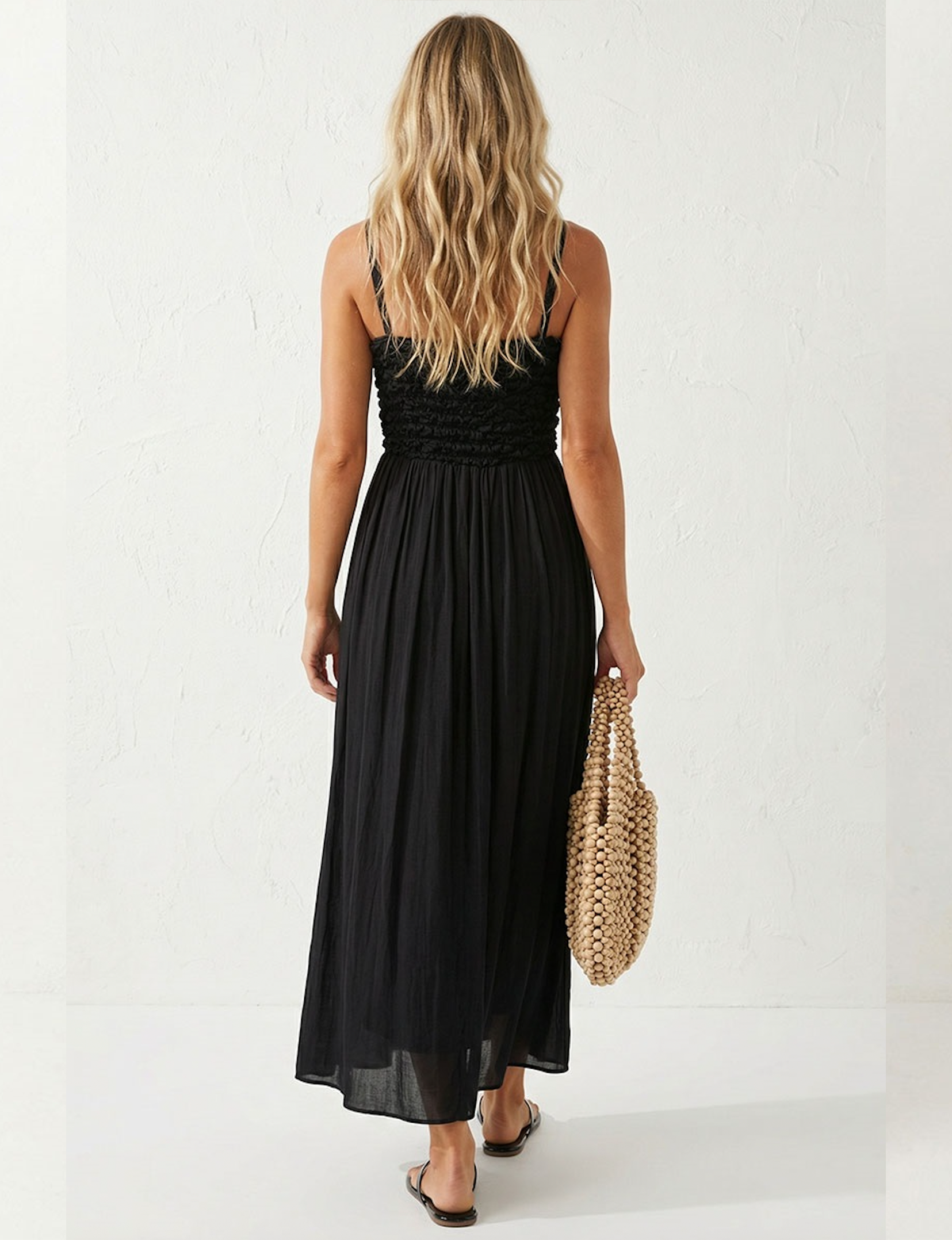 The Cord Maxi Dress, Black