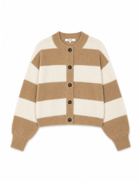Easy Femme Cardi, Light Camel/Multi