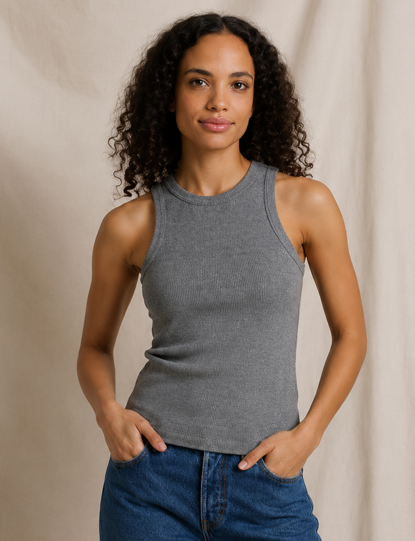 Daphne Tank, Dark Heather