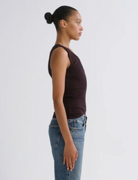 Poppy Scoop Neck Tank, Eggplant