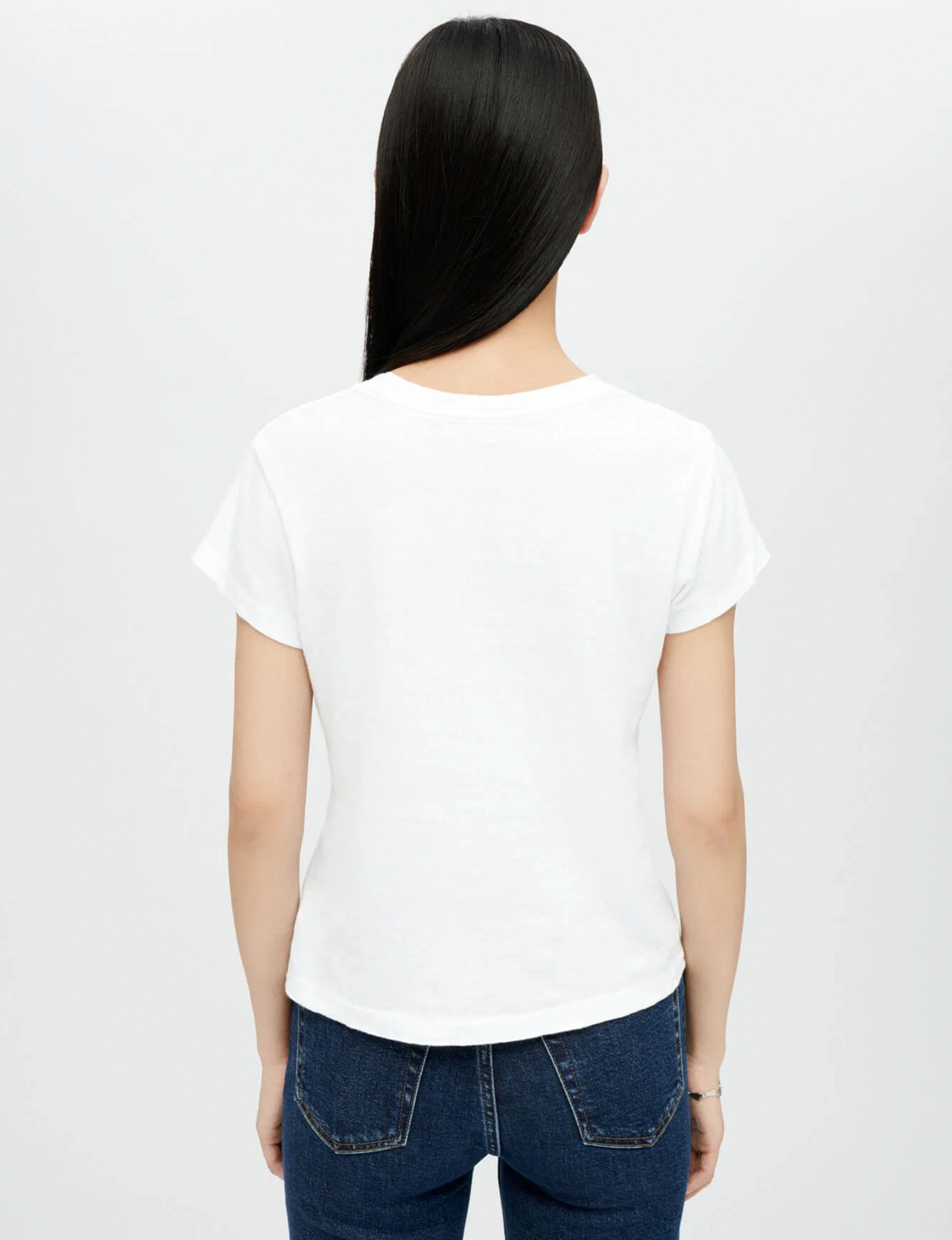 60s Slim Tee, Optic White