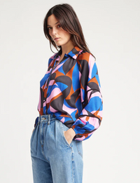 Hadley Blouse, Flamingo