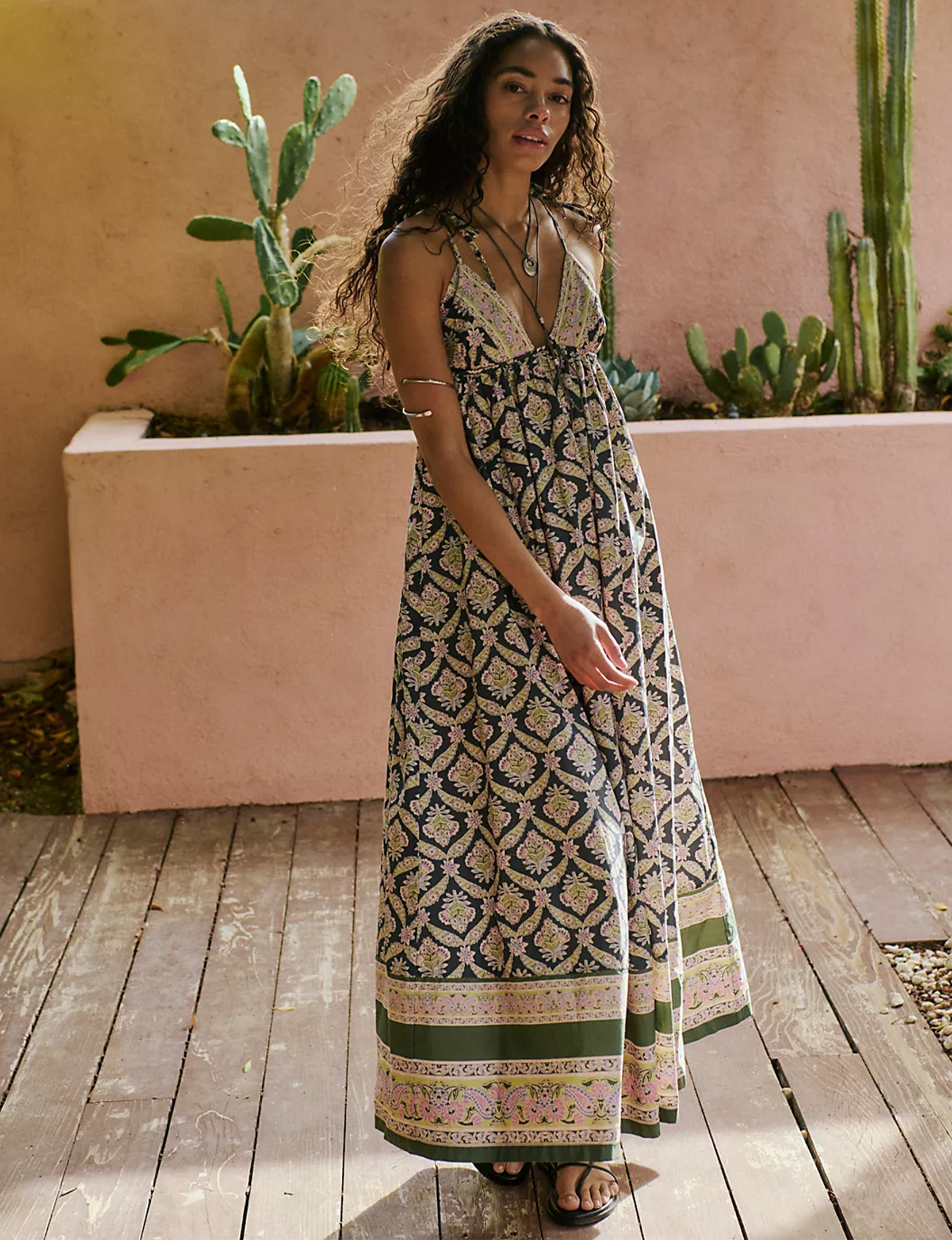 Sorrento Stroll Printed Maxi, Blueberry/Combo
