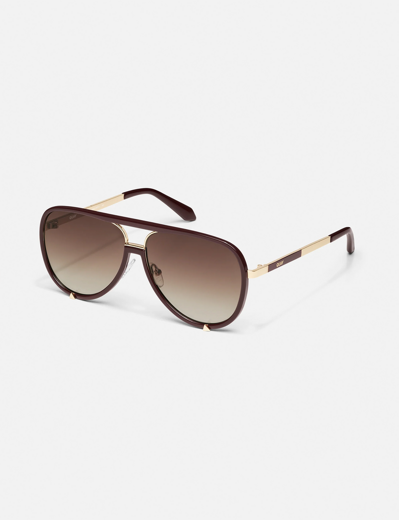 High Profile Sunglasses, Espresso/Brown