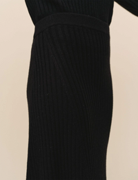 Asymmetric Hem Skirt, Black