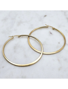 Classic Gold Hoops, Large