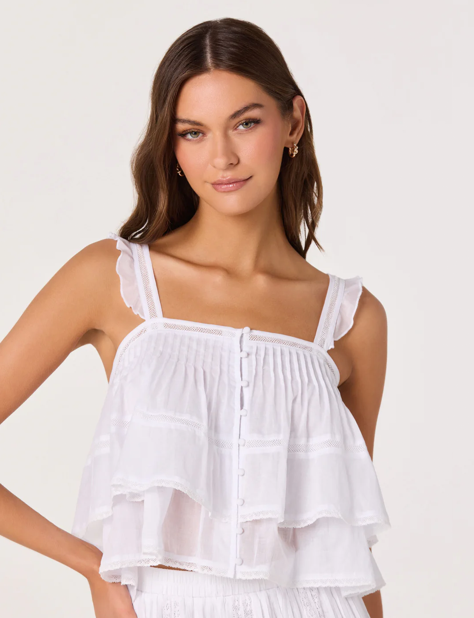 Delia Top, White