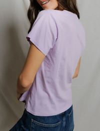Hendrix V Neck Tee, Ultraviolet