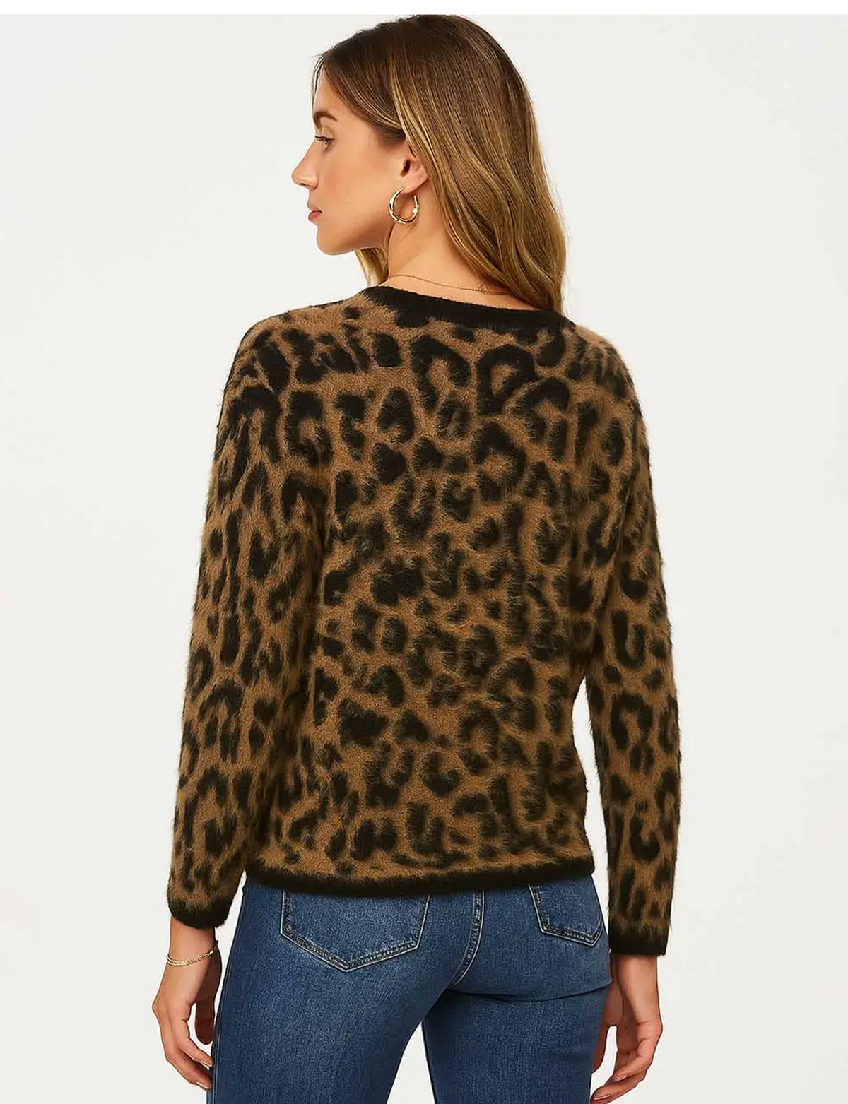 Leopard Knit Cardigan, Leopard – Punch Clothing