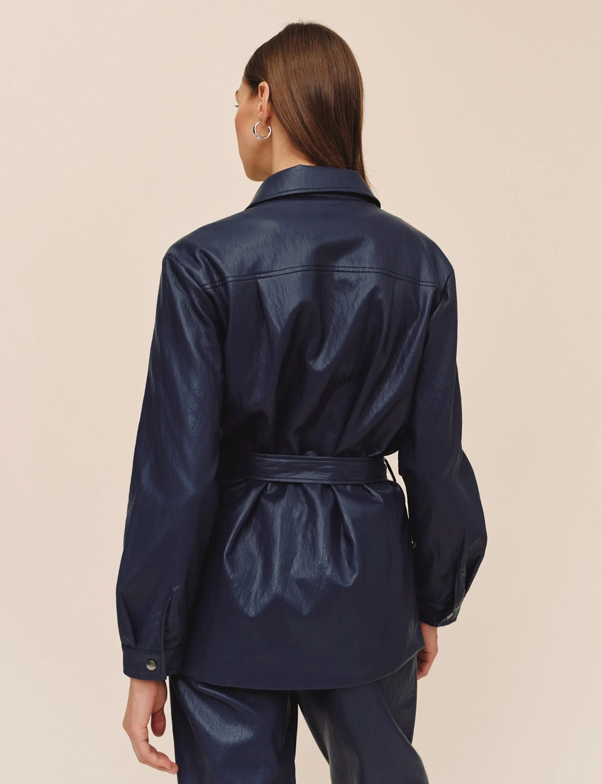 Belted Utility Jacket, Ink