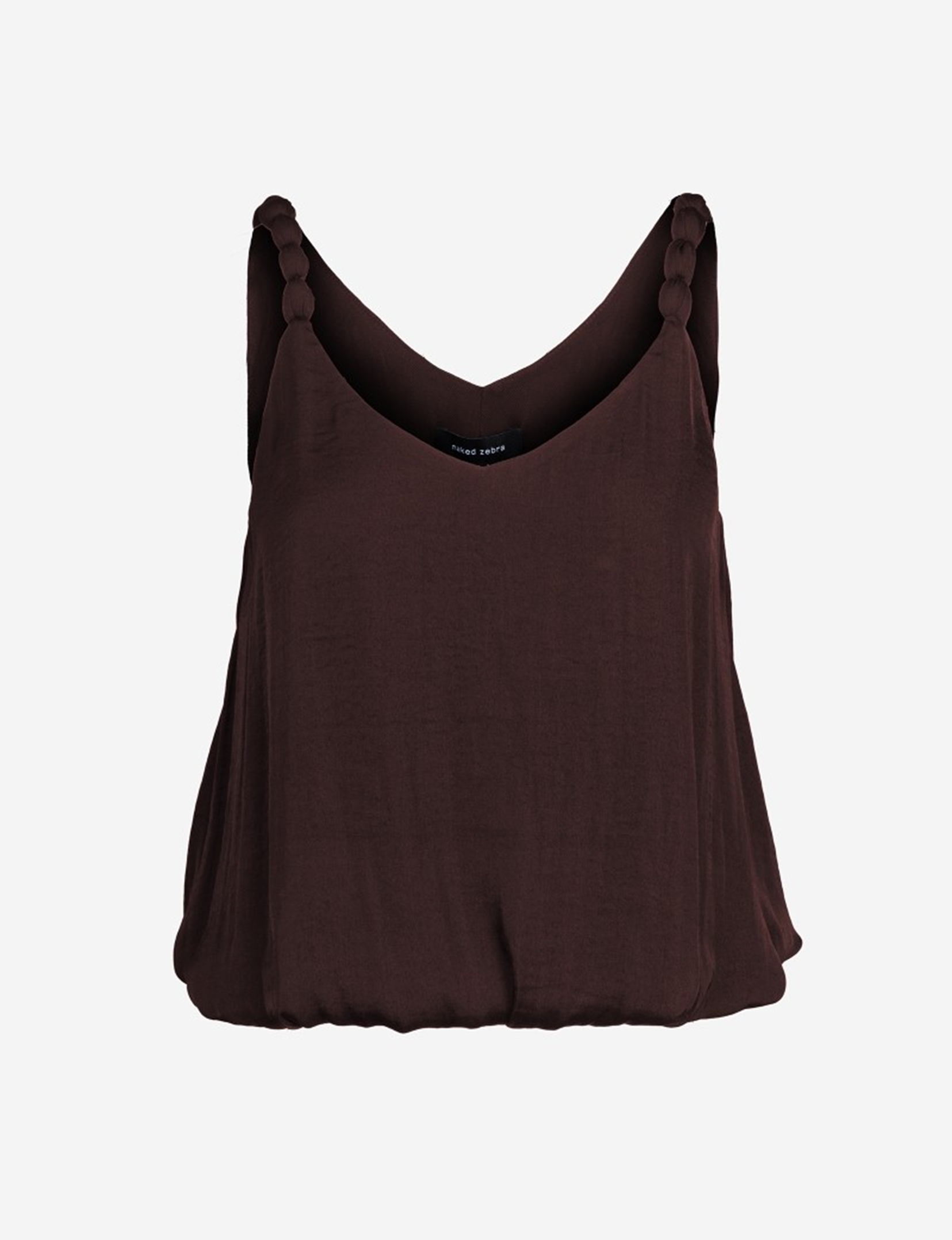 Accent Billow Tank, Chocolate