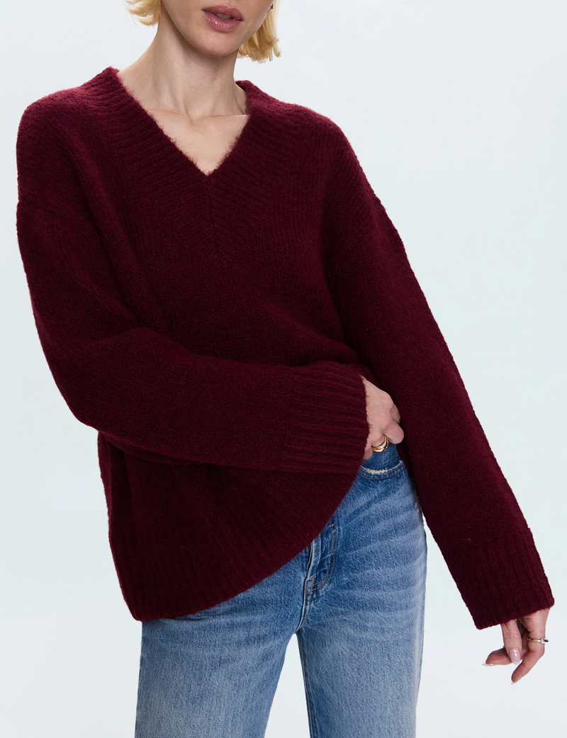 Talia Sweater, Claret